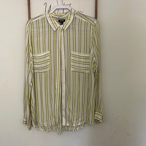 Womens a.n.a. Long sleeve button up - size XL